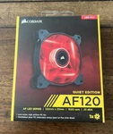 Corsair AF120 (120MM) Quiet Edition Case Fan With Red Leds. Fixed Price $20.00.