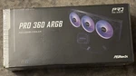 Asrock Aio Pro 360 Argb 27MM Radiator, Waterblock, Hub-lighting Fan. Fixed Price $60.25.