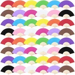 Aneco 48 Pieces Handheld Paper Fans Folding With Bamboos For Weddi.... Fixed Price $57.67.