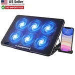Laptop Cooling Pad 6 Fans Adjustable Stand 12-17 Inch Gaming Cooler From Usa. Fixed Price $29.88.