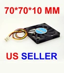 12V Foxconn 70X70X10MM Low Profile 3-PIN Computer Cooling Fan (rpm Sensor). Fixed Price $8.99.