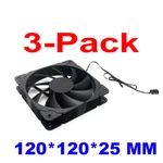 Coolerone 120X120X25MM Computer Case Fan 3-PIN 62 Cfm Quiet 3-PACK. Fixed Price $9.99.