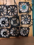 Lot 9FANS Rgb New Corsair 120MM Case 12V Dc , 4 Pin 0.30A Diferent Styles. Fixed Price $39.99.