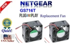 2X Quiet Sunon Fans For Netgear GS716T, Low Noise. Best Home Networking!. Fixed Price $39.95.