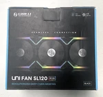 Lian Uni Fan Pack With Controller Black (UF-SL120-3B). Fixed Price $79.99.