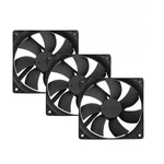 120MM 12V Pc Case Fans 3-PACK 4PIN Wire Square Pwm With 800-2200RPM, .... Fixed Price $18.42.