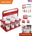 Reusable Drink Carrier With Handle For Food Delivery Drivers, Portable Cup/co.... Fixed Price $41.18.