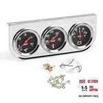 2" 52MM Car Triple Gauge Kit Set Chrome Panel Mechanical 3 In 1 Oil Pressure. Fixed Price $38.99.