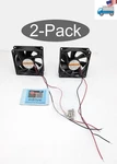 2PACK: New Kingmot 80MM 2-WIRE DFS802512H Internal Power Supply Replacement Fan. Fixed Price $13.99.
