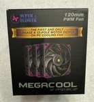 Super Flower Megacool 12CM Pwm Fan SF-PF121-BK 3P Triple-pack With Remote. Fixed Price $37.99.