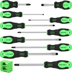 11PCS Screwdriver Set, Magnetic 5 Phillips And Flat Head Black. Fixed Price $12.83.
