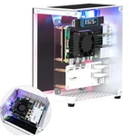 Rpi Case,micro Desktop Aluminum With Active Cooler,pwm Fan, Rgb Li.... Fixed Price $102.41.
