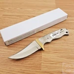 Knifemaking Fixed 3.38" Stainless Full Tang Blade Fingergrooved Handle. Fixed Price $13.89.