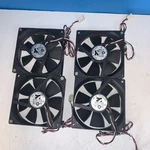 (4) Arx 12VDC Brushless 3-PIN Cooling Case Fan FD1290-S3033E (9*9*2.5 Cm). Fixed Price $18.69.