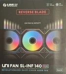 Lian 14RSLIN1B Uni Fan Infinity 140 Black/reverse Blade/single/without. Fixed Price $30.09.
