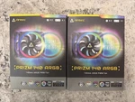Antec Prizm 140MM Argb Pwm Fan 2 Pack With Controller/hub - Black. Fixed Price $32.00.