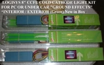 Logisys 8" Dual Cold Cathode Light Kit Ccfl Ultra Bright Pc Computer Case(green). Fixed Price $19.99.