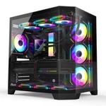 Ruix OV303 Atx Mid-tower Pc Case, Pre-installed 4 120MM Prism Argb Pwm Fans.... Fixed Price $124.68.