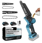 Mini Chainsaw With Brushless Motor, 8-INCH & 6-INCH Cordless 2 Batteries. Fixed Price $35.00.