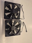 (2) Nzxt RF-P14FF-B1 Fluid Dynamic Bearing 140MM Case Fans Black Plastic 12V. Fixed Price $17.00.