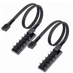 Averzella 2 Pack Cooling Fan To 5 Hub, All 4 Pin 16 Inches, Way *. Fixed Price $15.99.