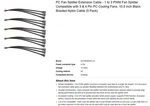 Pc Fan Splitter Extension Cable 1 To 3 Pwm (5PK). Fixed Price $12.74.