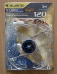New Kingwin CFY-012LB Yellow Led 120MM Desktop Computer Cooling Case Fan. Fixed Price $8.45.