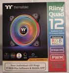 Thermaltake CL-F088-PL12SW-B Riing Quad Rgb Radiator Tt Premium (3 Fans). Fixed Price $69.00.