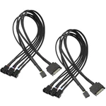 Xmsjsiy Sata 3 Pin 4 Pwm Fan Adapter Splitter Hub For 12V Desktop Compute. Fixed Price $13.53.