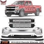Front Bumper Chrome & Grille Assembly Kit For 2016-2018 Chevrolet Silverado 1500. Fixed Price $667.85.