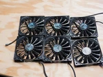 Set Of 6 Aerocool A1225L12 120MM Pc Case Fans. Fixed Price $59.50.