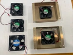 (4) Nidec Beta Cool 300DC M3286539-16 12 Vdc .19AMP +(1) Interfan B72. Fixed Price $35.00.