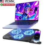 Laptop Cooling Pad 3 Quiet Fans Ergonomic Stand Phone Holder Usb 12-17" From Usa. Fixed Price $30.88.