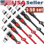 180 +360 Rotate Magnetic Charger Cable Phone Fast Charging Type Micro Usb Lot. Fixed Price $175.00.