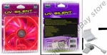 120MM Master Uv Reactive Quiet/slilent 22DBA Fan/cooler/blower 12V Red. Fixed Price $12.99.