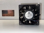 Delta FFB1212SHE-F00, Fan 12VDC 2.25A. Fixed Price $10.00.