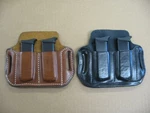 Azula Leather Owb 2 Slot Pancake Belt Dual Mag Clip Pouch .choose Gun & Color -b. Fixed Price $49.95.