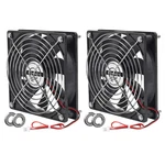 Umlife 2PACK 12025 Dual Ball Bearings 120MM X 25MM Inch 12V 2-PIN Brus. Fixed Price $14.12.