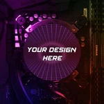 Custom Print Aio Cover For Coolermaster Masterliquid Silver Edition Cpu. Fixed Price $44.99.