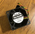 San Ace 60 9G0612P1M031 V Dc 0.35 Cooling Fan, Dell P/n U1295 -- Tested. Fixed Price $10.00.