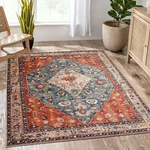 Lahome Boho Tribal Area Rug - 5X7 Large Washable Living Bedroom Distresse.... Fixed Price $82.88.