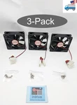 3-PACK: New Ball Bearing 92MM/90MM 25MM Molex 4PIN Pc Case/system Cooling Fan. Fixed Price $12.99.
