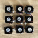 Lot Of 9 Delta THA0412BN DC12V 1.32A Fan 40X40X28MM 12VDC W/pwm Control. Fixed Price $99.99.