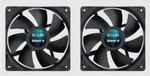 X Pack Of Gelid Solutions Silent Quiet Black Case Fans 9CM 90-92MM 1500RPM. Fixed Price $25.53.