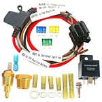 Electric Fan Wiring Kit Relay With Thermostat Radiator Sens. Fixed Price $30.99.