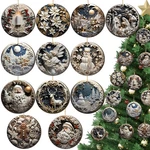 Suzile 36 Pcs Christmas Wooden Ornaments Vintage Colorful. Fixed Price $19.99.