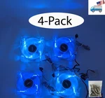 4PACK: New Enermax Twister 80MM Blue Led 3PIN 12V On/off Switch Case Cooling Fan. Fixed Price $26.99.