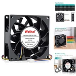 80MM Pwm Case Fan 12V 4PIN High Static Pressure 5000RPM For Server Cpu Cooling. Fixed Price $23.99.