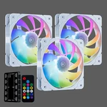 Vetroo SA-140 3-PACK White 140MM Argb & Pwm Led Pc Computer Case Cooling Fans. Fixed Price $34.99.