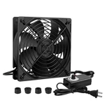 Qirssyn QYN1225BSP1 Powered Fan With Variable Speed Controller 3000-RPM Black. Fixed Price $24.99.
